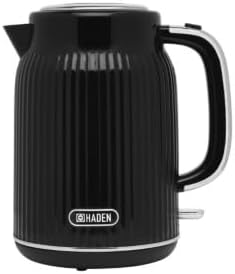 Haden Starbeck White Kettle - 1.7L Fast Boil, Quiet, Cordless Electric Kettle - 3000W, BPA Free, Ergonomic Handle, Energy-Efficient, lightweight - Perfect for Home and Travel