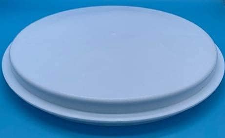 Round Cake Box, Plastic, White