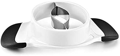 Mango Splitter Mango Cutter Slicer Stainless Steel Non-Slip Handles, Stainless Steel Blade, Cutter, Black-White