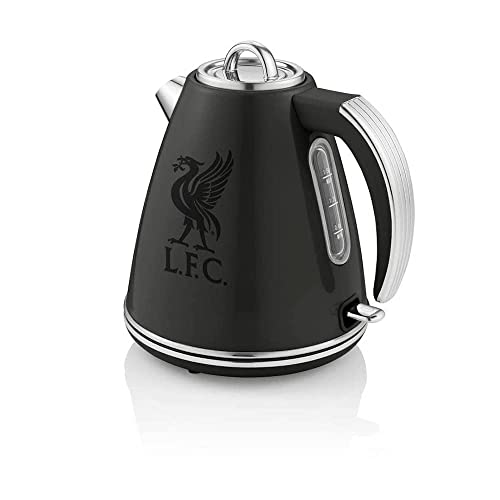 Swan Liverpool F.C 1.5 Litre Retro Jug Kettle, Red, 360 Degree Rotational Base, Stainless Steel, SK19020LIVRN