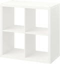 IKEA KALLAX Shelving unit, larger storage solution, (White, 77x77)