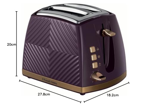 Russell Hobbs Groove Electric 1.7L Cordless Kettle (Fast Boil 3KW, Grey textured plastic with brushed gold accents, Removable washable anti-scale filter, Push to open lid, Perfect pour spout) 26382