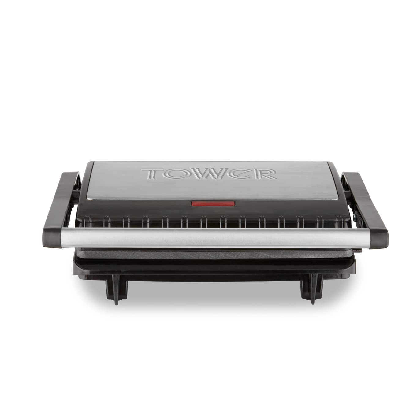 Tower T27038 Health Grill and Panini Grill with Non-Stick Cerastone Coating, 750W, Black & Stainless Steel