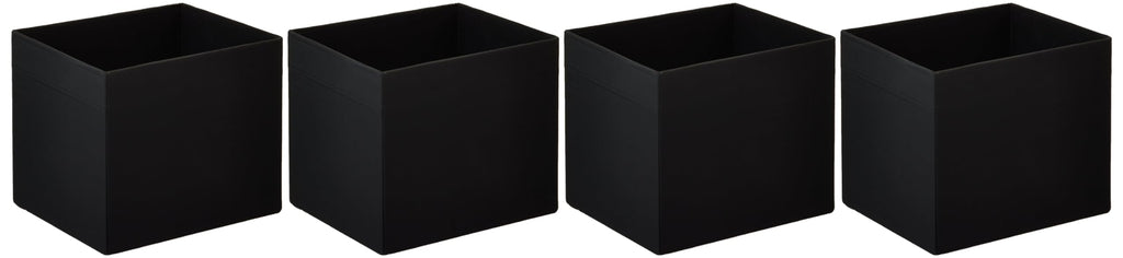 Ikea Drona Storage Box 33 x 38 x 33 cm black (for Expedit shelving unit – 4 pieces), black, 4 - Pack
