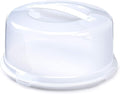 Round Cake Box, Plastic, White