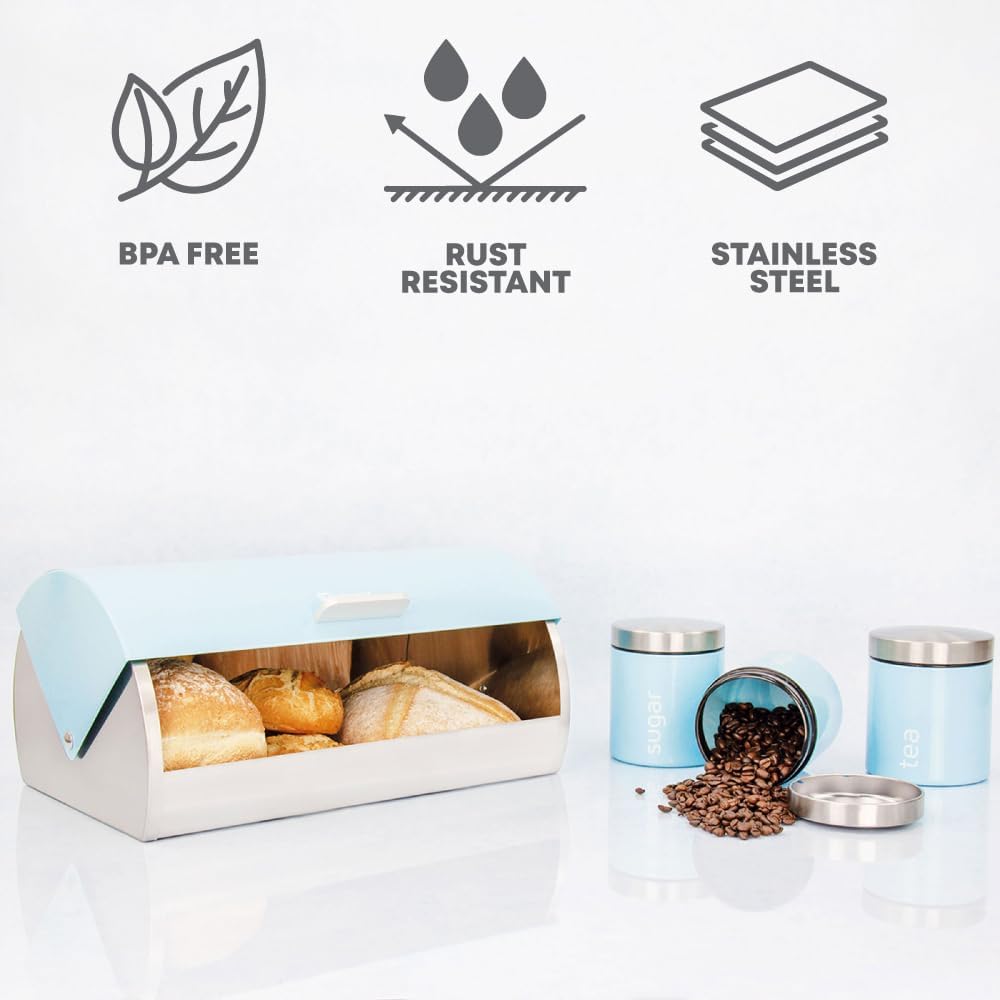 SQ Professional Dainty Bread Bin and Canisters (Skyline)