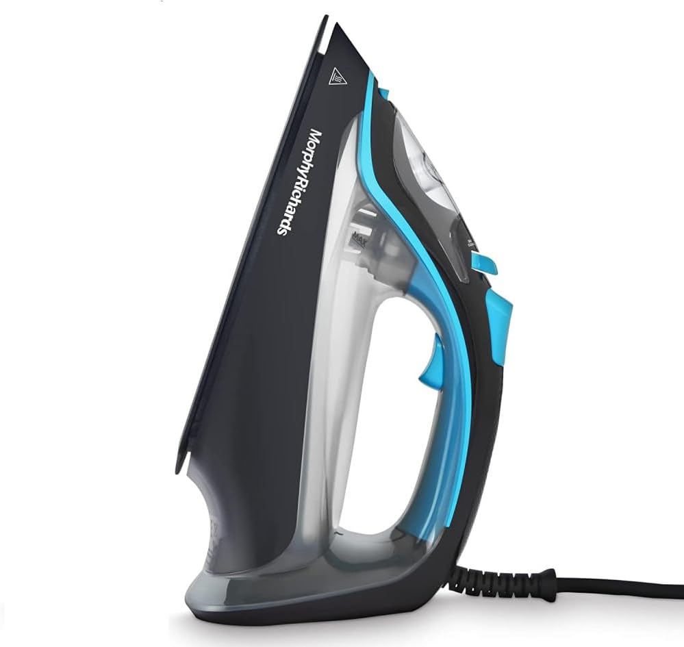 Morphy Richards 300303 Steam Iron Intellitemp, 2400 W, Black & Blue