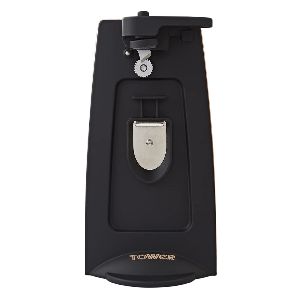 Tower T19007 3-in-1 Electric Can Opener with Knife Sharpener & Bottle Opener, Black