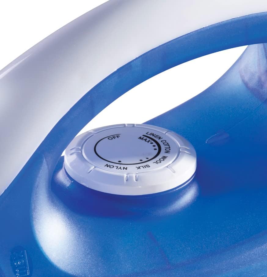 FINE ELEMENTS 1800W Steam Iron, Non Stick Soleplate, Thermostatic Control and 80ml Water Tank Capacity, Dry and Stream Functions