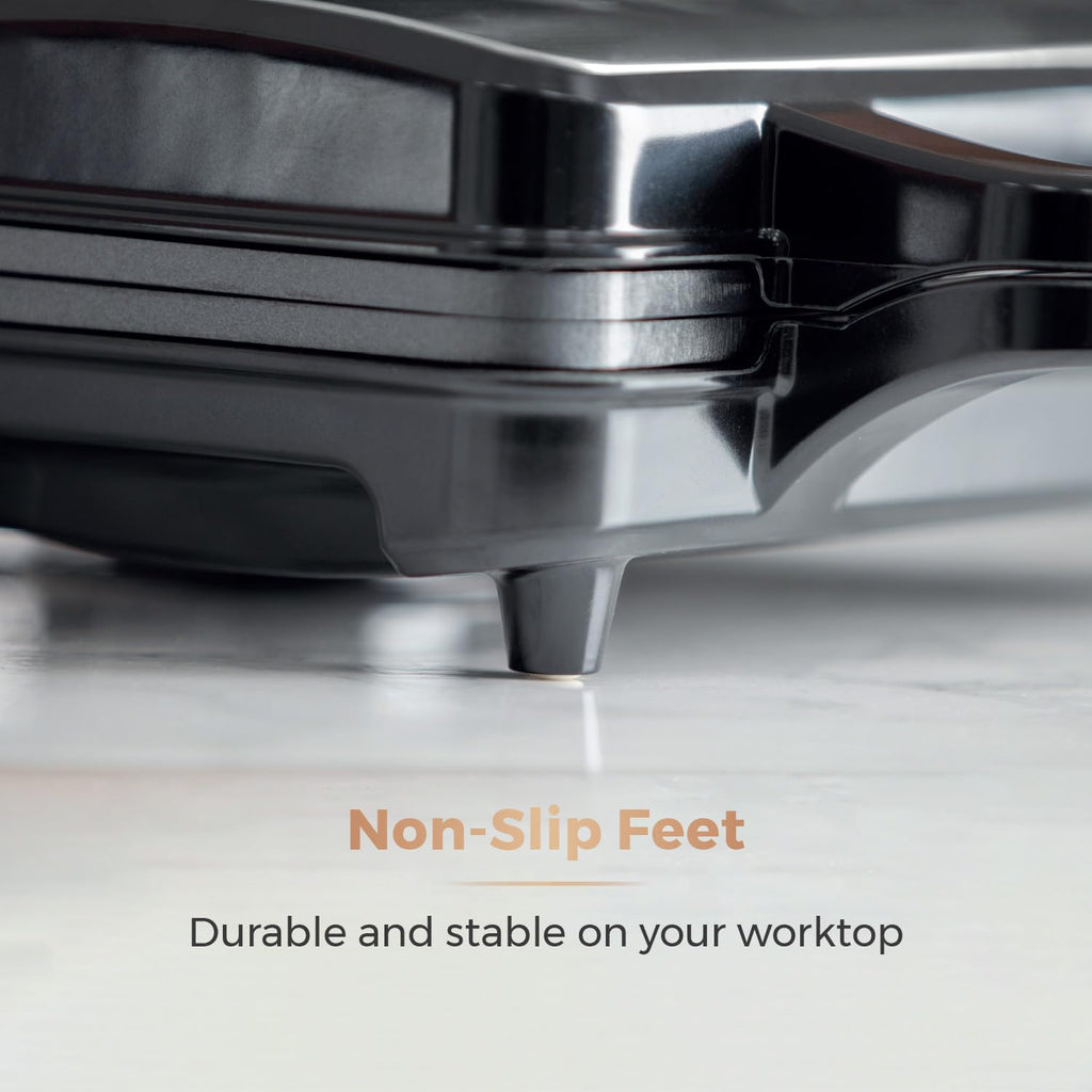 Tower T27038 Health Grill and Panini Grill with Non-Stick Cerastone Coating, 750W, Black & Stainless Steel