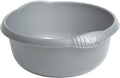 Wham High Grade Circular Round Washing Up Bowl Basin Mixing Bowls (28cm, Silver/Grey)