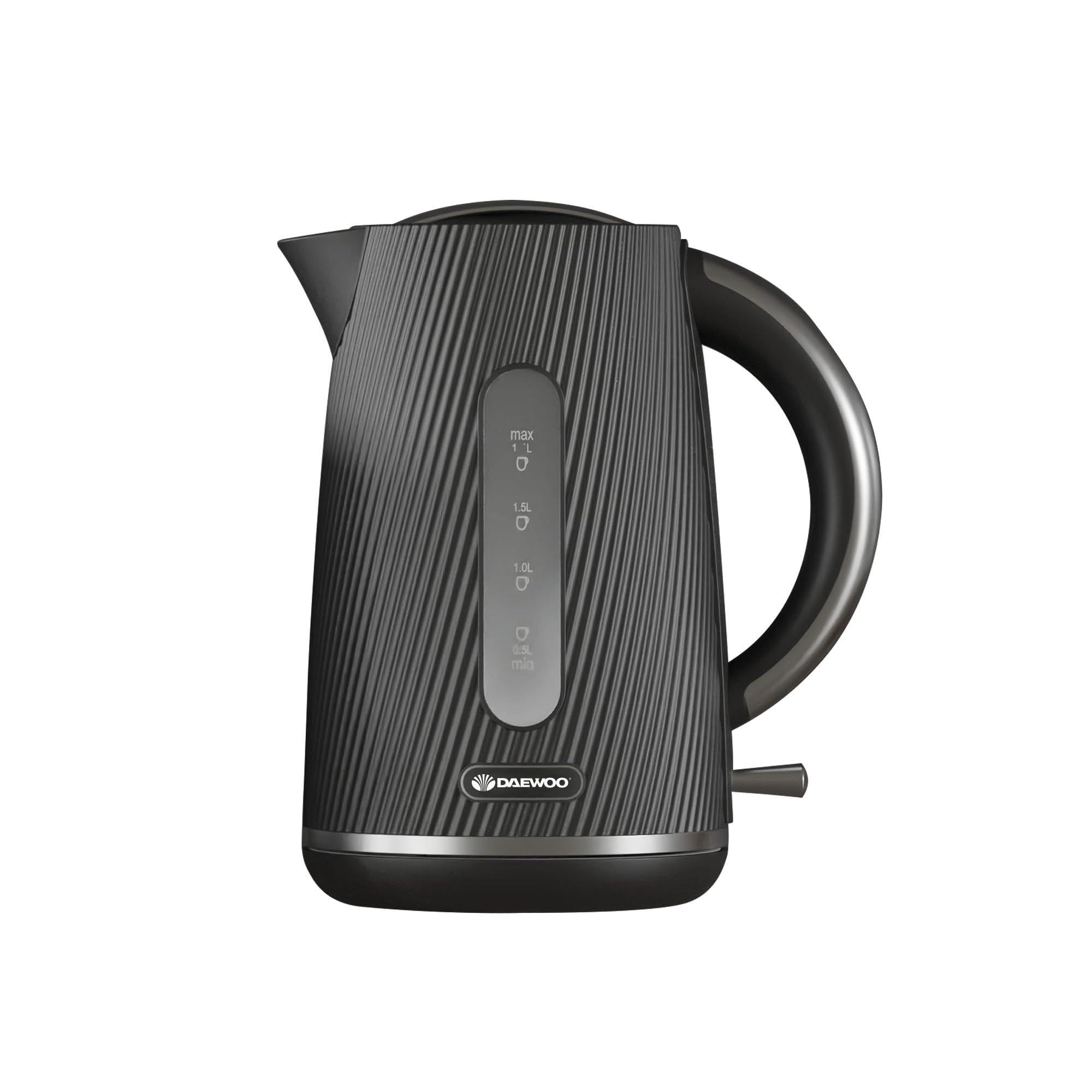 Daewoo Cascade 1.7L Electric Kettle – 3KW Fast Boil, Limescale Filter, Auto Shut-Off, Textured Ruby Finish, Cordless 360° Base, Quiet Boil Technology