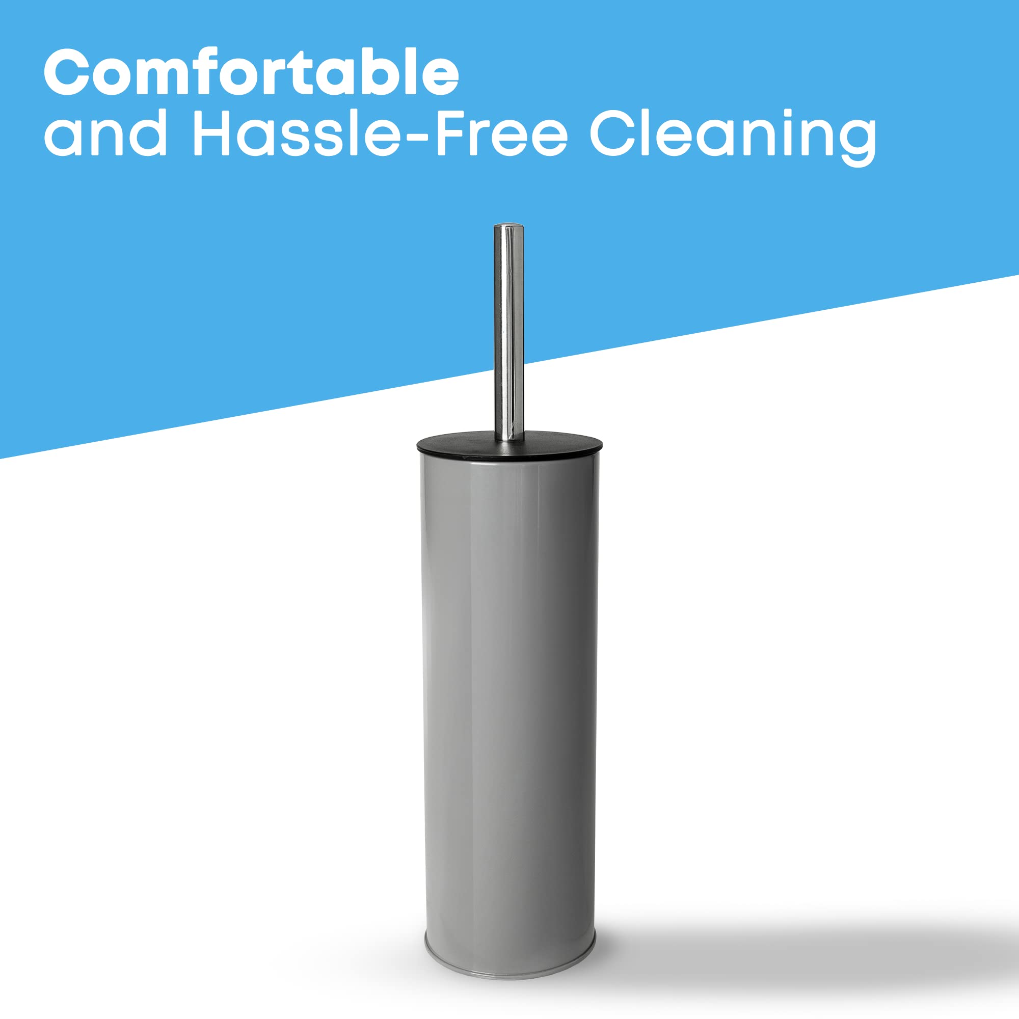 Blue Canyon Roman at Home Grey Toilet Brush and Holder