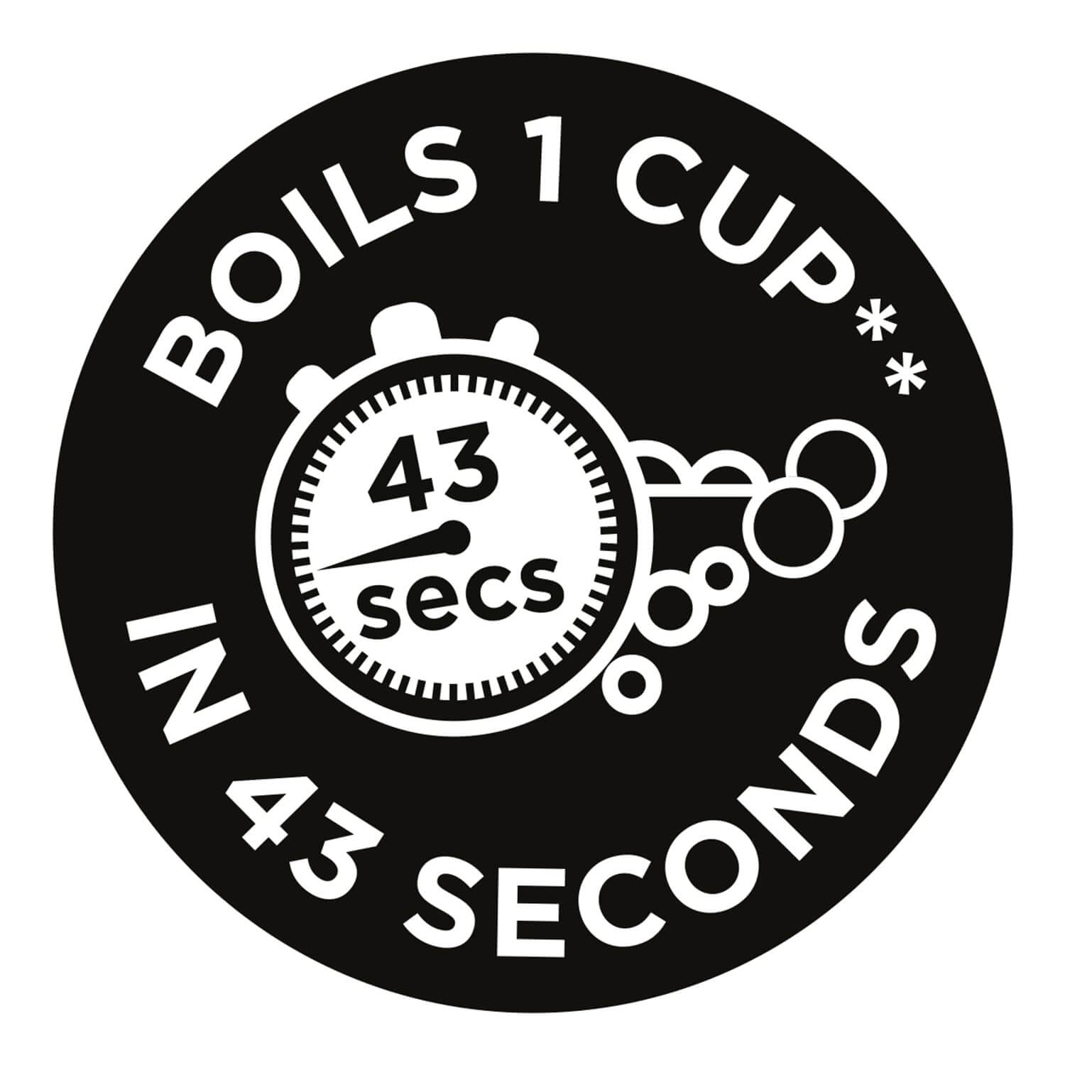 Russell Hobbs Groove Electric 1.7L Cordless Kettle (Fast Boil 3KW, Grey textured plastic with brushed gold accents, Removable washable anti-scale filter, Push to open lid, Perfect pour spout) 26382