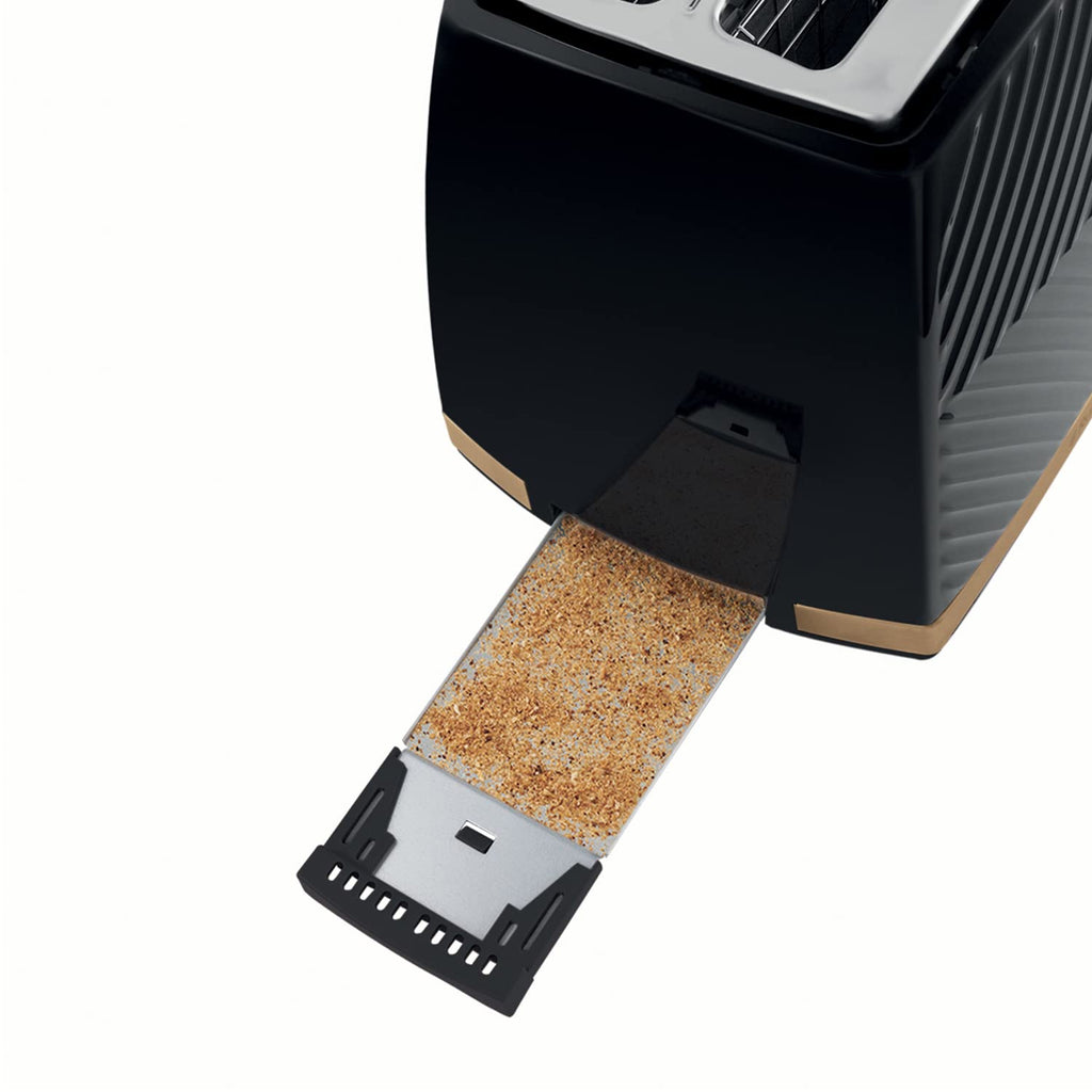 Russell Hobbs Groove Electric 1.7L Cordless Kettle (Fast Boil 3KW, Grey textured plastic with brushed gold accents, Removable washable anti-scale filter, Push to open lid, Perfect pour spout) 26382