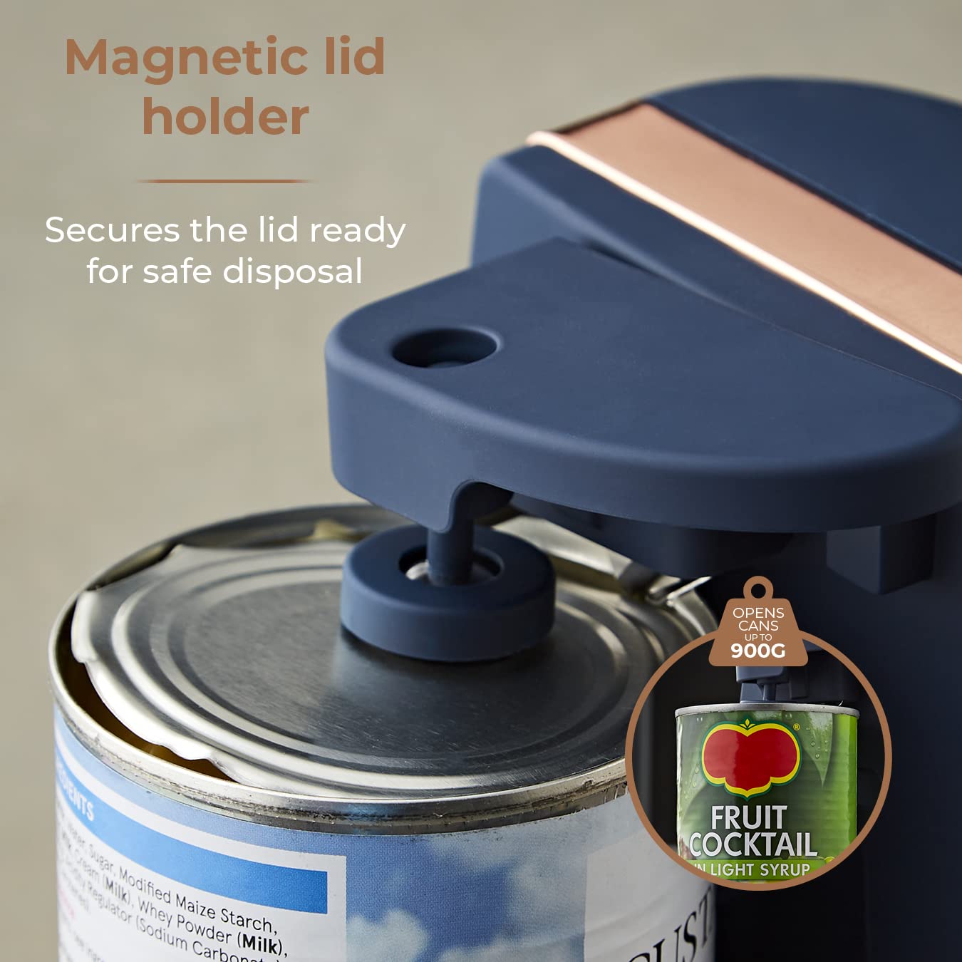 Tower T19007 3-in-1 Electric Can Opener with Knife Sharpener & Bottle Opener, Black