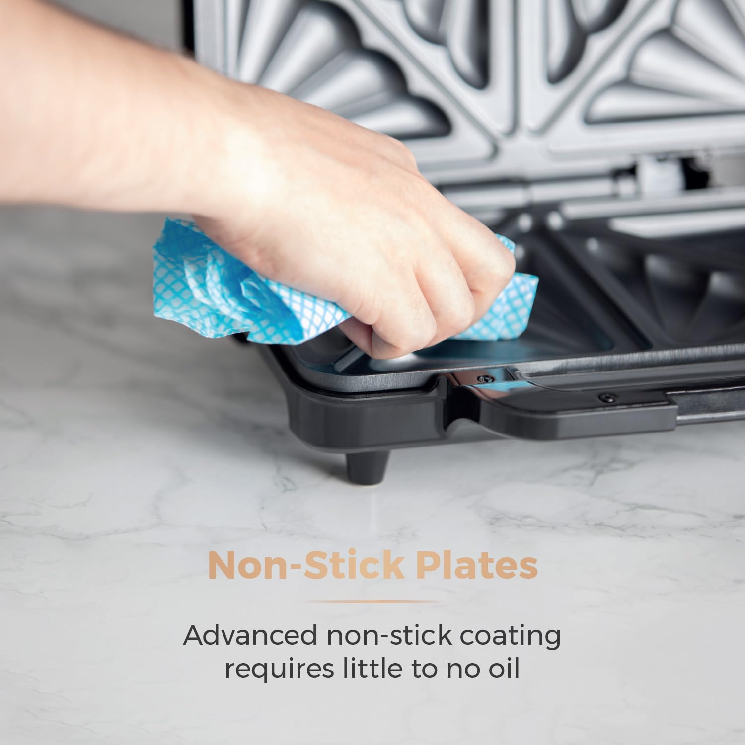 Tower T27038 Health Grill and Panini Grill with Non-Stick Cerastone Coating, 750W, Black & Stainless Steel