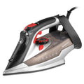 Daewoo Glide Iron, The Ultra Glide, 2600W Steam Iron With Ceramic Soleplate, High Burst Steam And Precision Tip With An Adjustable Temperature Dial And Self Clean Function, Red And Black
