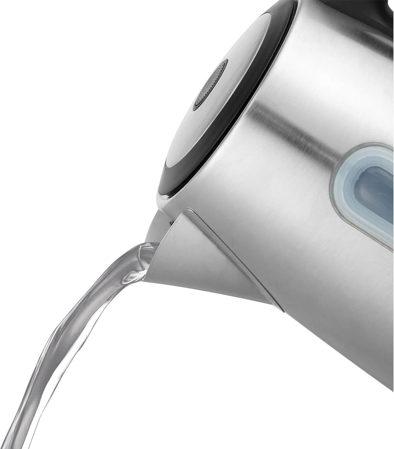 Russell Hobbs Electric Kettle (For Hot Water, Tea or Coffee, 1.7L Capacity, Stainless Steel, Push to open lid, Perfect pour spout, Removable washable filter, Blue illumination, 3000W) Classics 27380