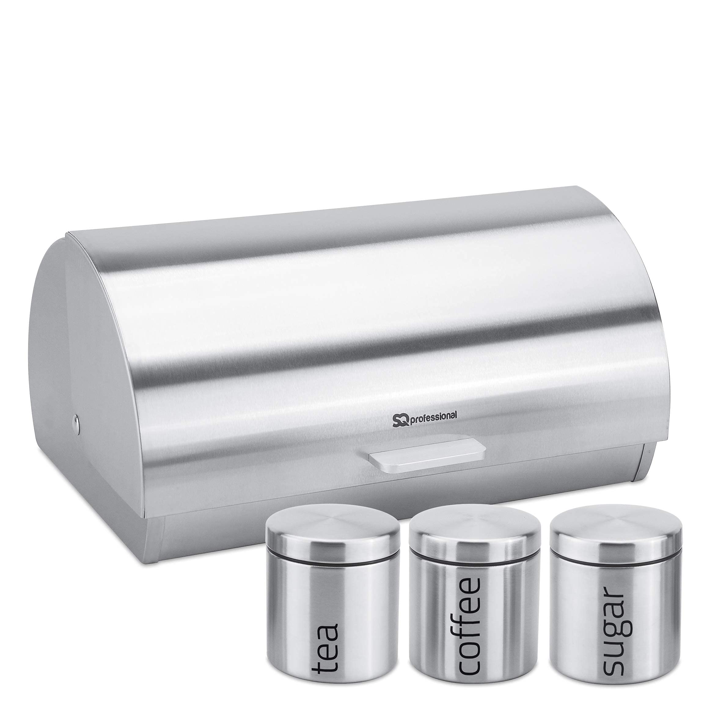 Gems Metallic Bread Bin and Canisters - Orange Red Silver Green Black Purple Blue (Amethyst)