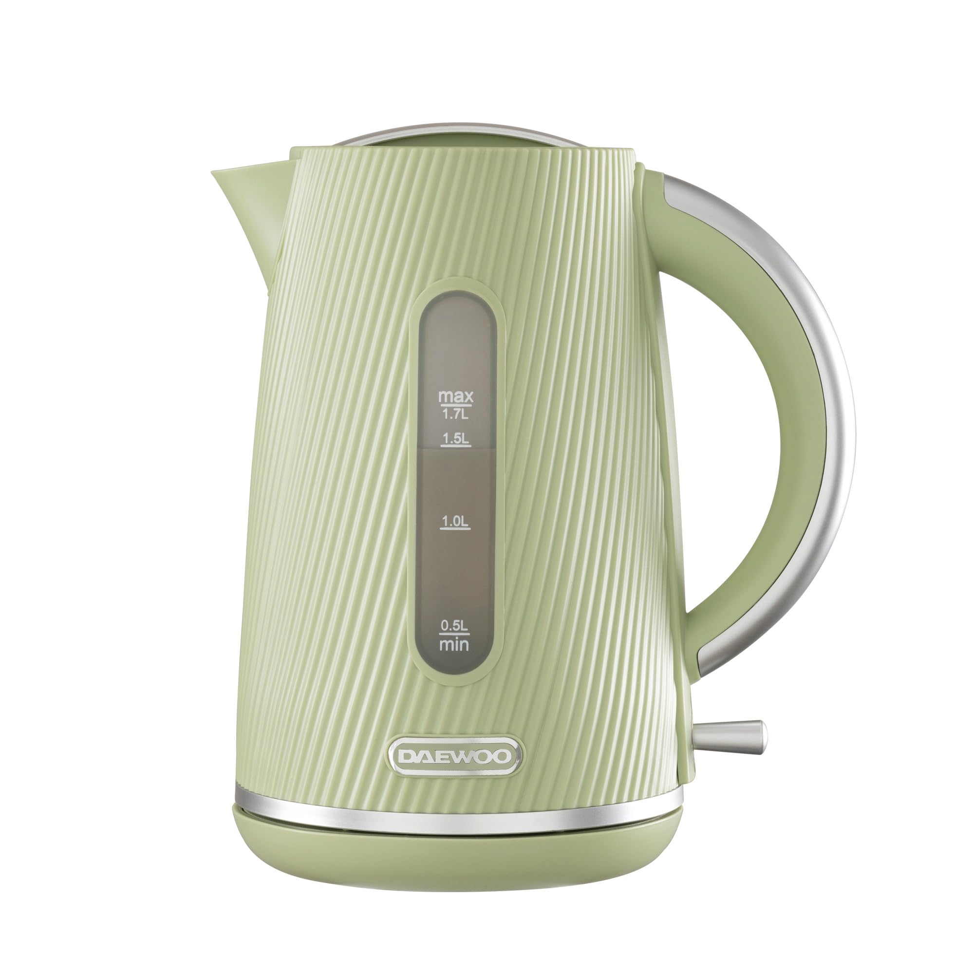 Daewoo Cascade 1.7L Electric Kettle – 3KW Fast Boil, Limescale Filter, Auto Shut-Off, Textured Ruby Finish, Cordless 360° Base, Quiet Boil Technology
