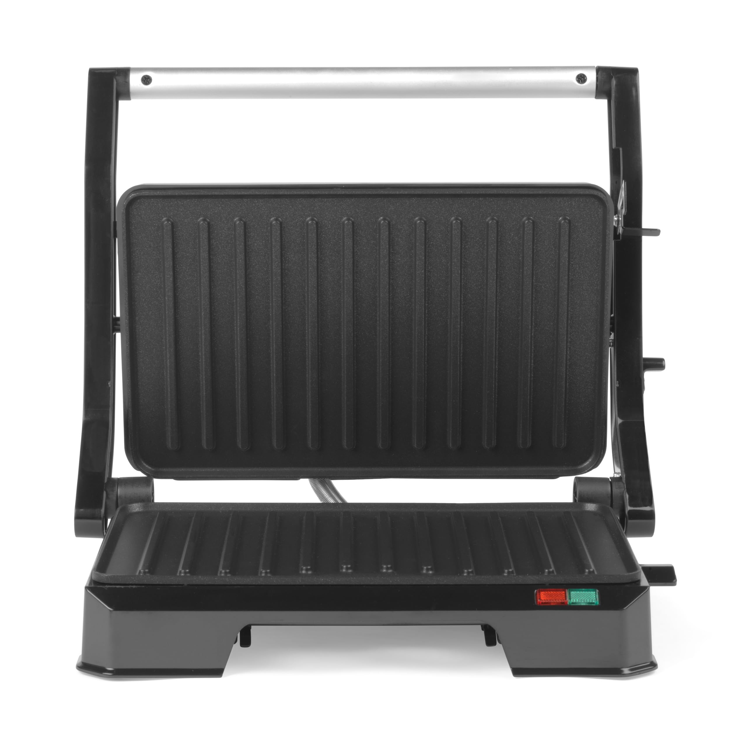 Progress EK5852P Double Waffle Maker – Electric Dessert Maker, Non-Stick Cooking Plates, Belgian/American Waffle Iron, Automatic Temperature Control, Carry Handle, Power/Ready Indicator Lights, 750W