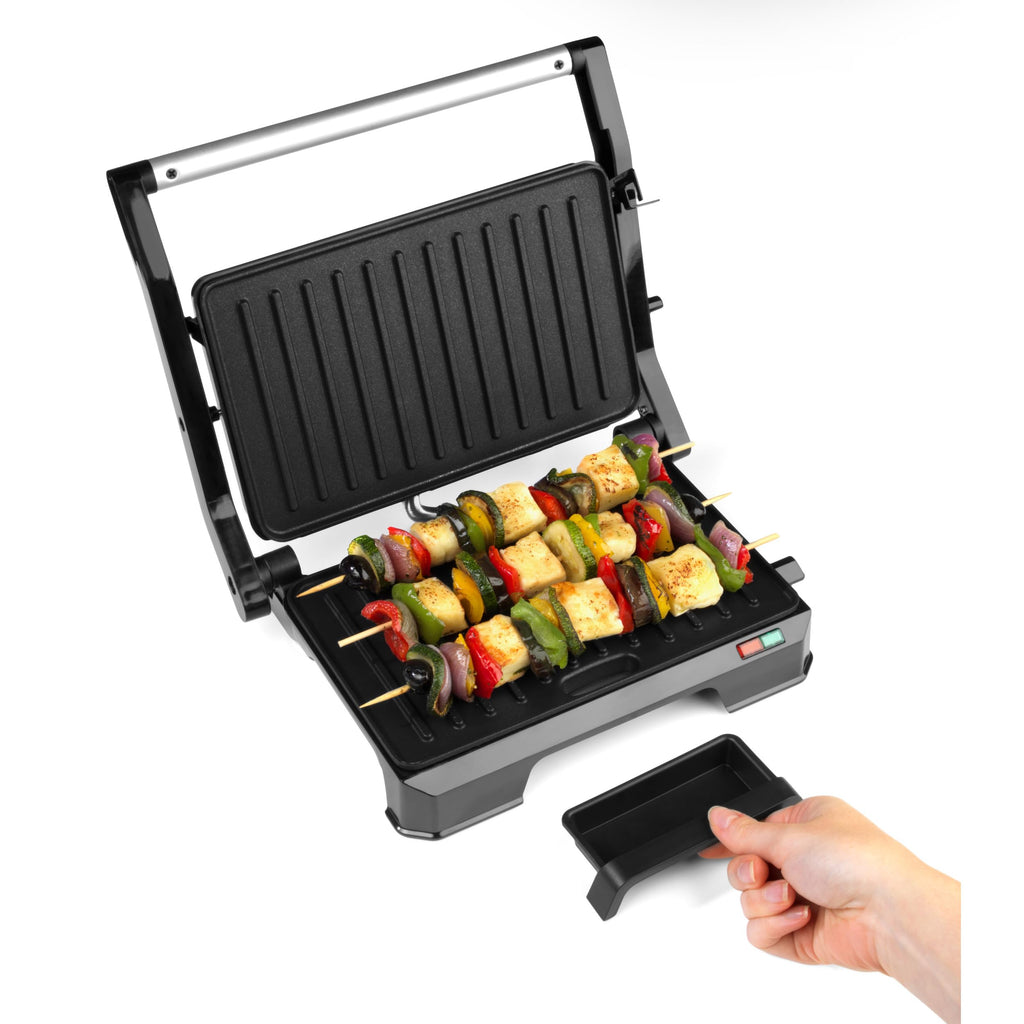 Progress EK5852P Double Waffle Maker – Electric Dessert Maker, Non-Stick Cooking Plates, Belgian/American Waffle Iron, Automatic Temperature Control, Carry Handle, Power/Ready Indicator Lights, 750W