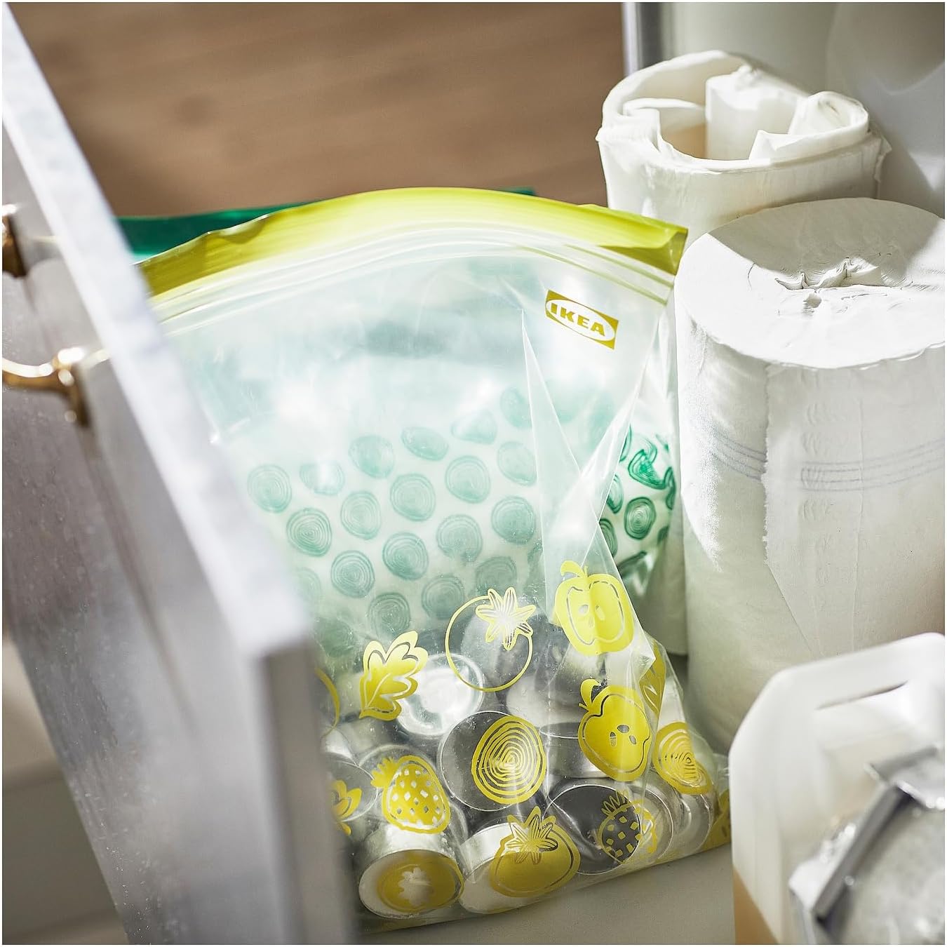 Nurano IK  ISTAD Blue Plastic Freezer Bags - 15 Bags 6L (28.5 x 41 cm) and 15 Bags of 4.5 L (27 x 34 cm) Total of 30