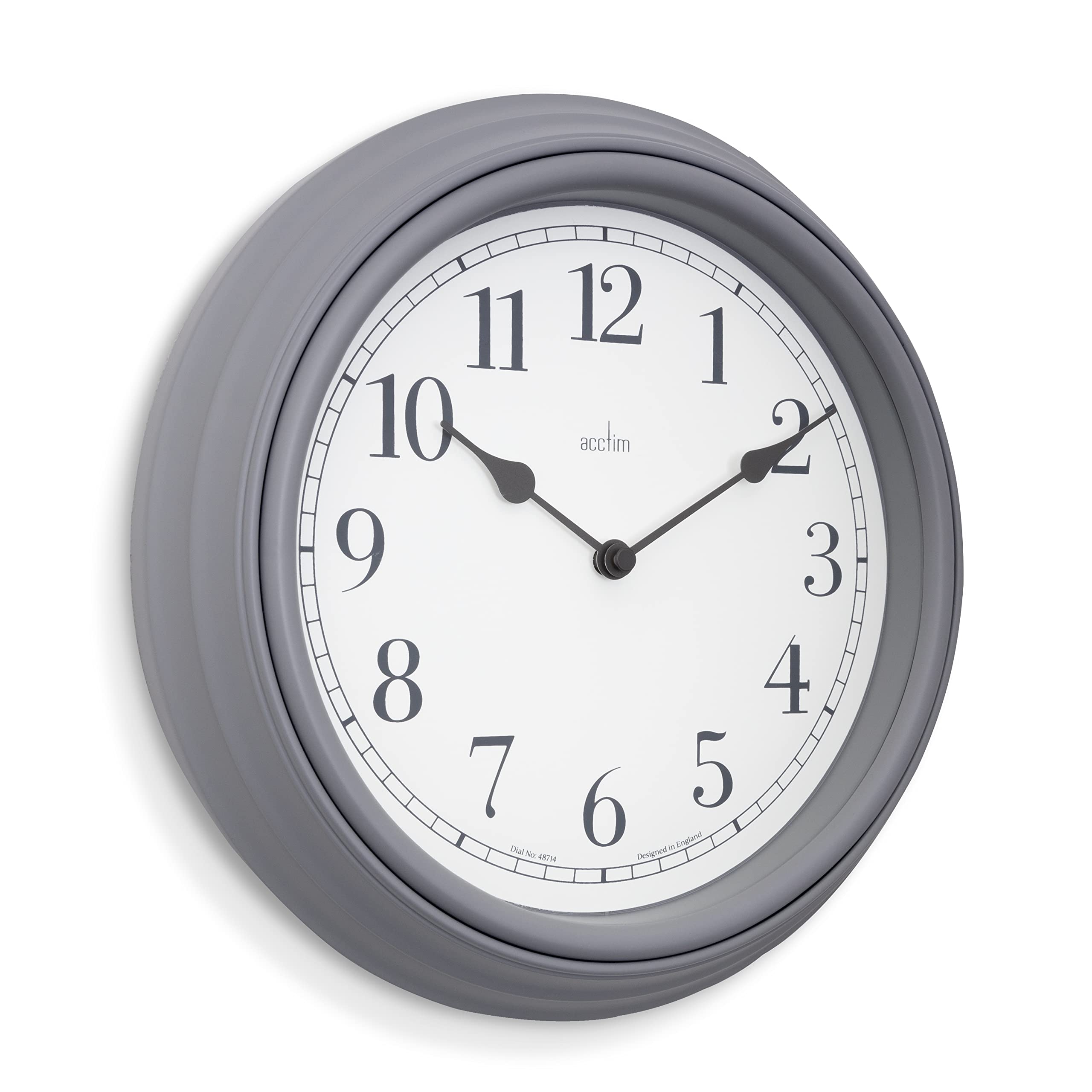 Acctim Devonshire Traditional 28cm Wall Clock (Pigeon Grey)