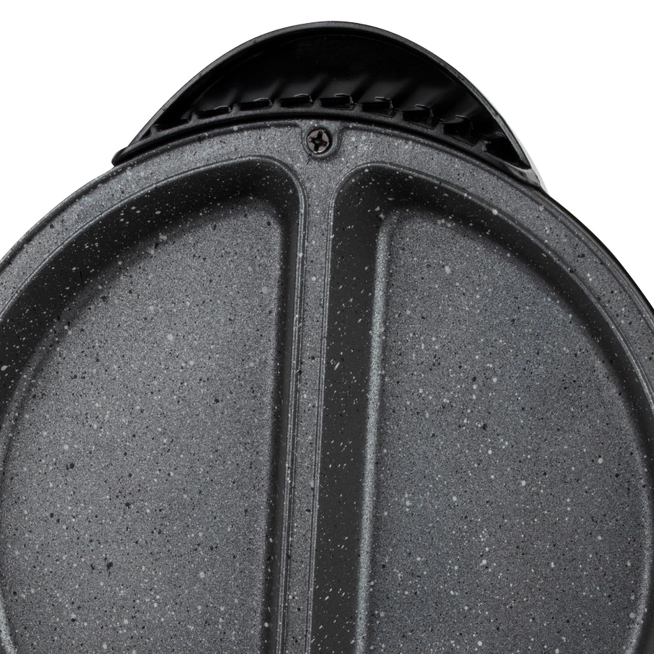 Progress EK5852P Double Waffle Maker – Electric Dessert Maker, Non-Stick Cooking Plates, Belgian/American Waffle Iron, Automatic Temperature Control, Carry Handle, Power/Ready Indicator Lights, 750W