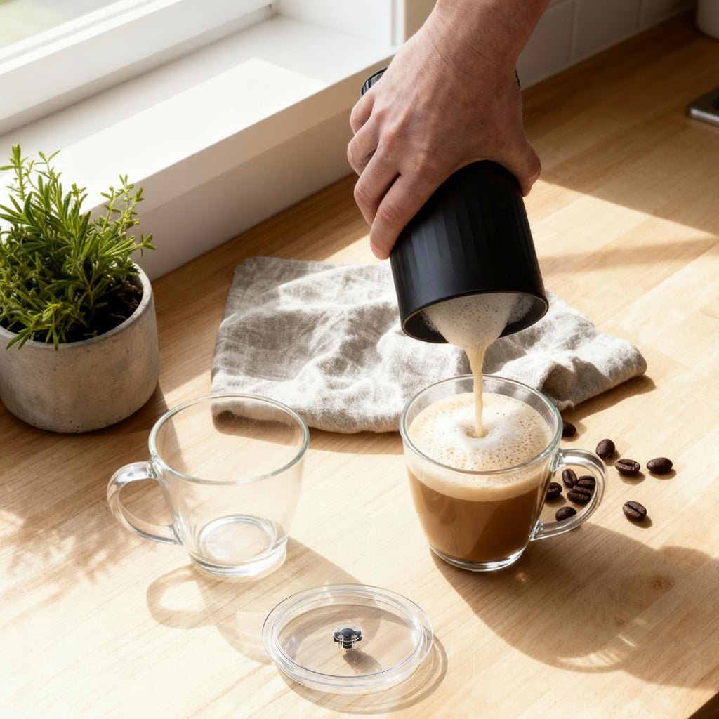 Progress EK5133P Automatic Milk Frother – Chocoluxe 4-in-1 Hot Chocolate Maker, 300ml/150ml, Hot & Cold Milk Heater & Foamer, Melt Chocolate Flakes, Built-in Frothing Whisk for Cafe Latte, Cappuccino