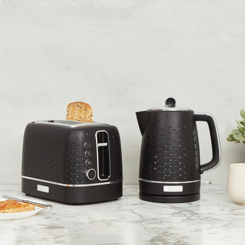 Haden Starbeck White Kettle - 1.7L Fast Boil, Quiet, Cordless Electric Kettle - 3000W, BPA Free, Ergonomic Handle, Energy-Efficient, lightweight - Perfect for Home and Travel