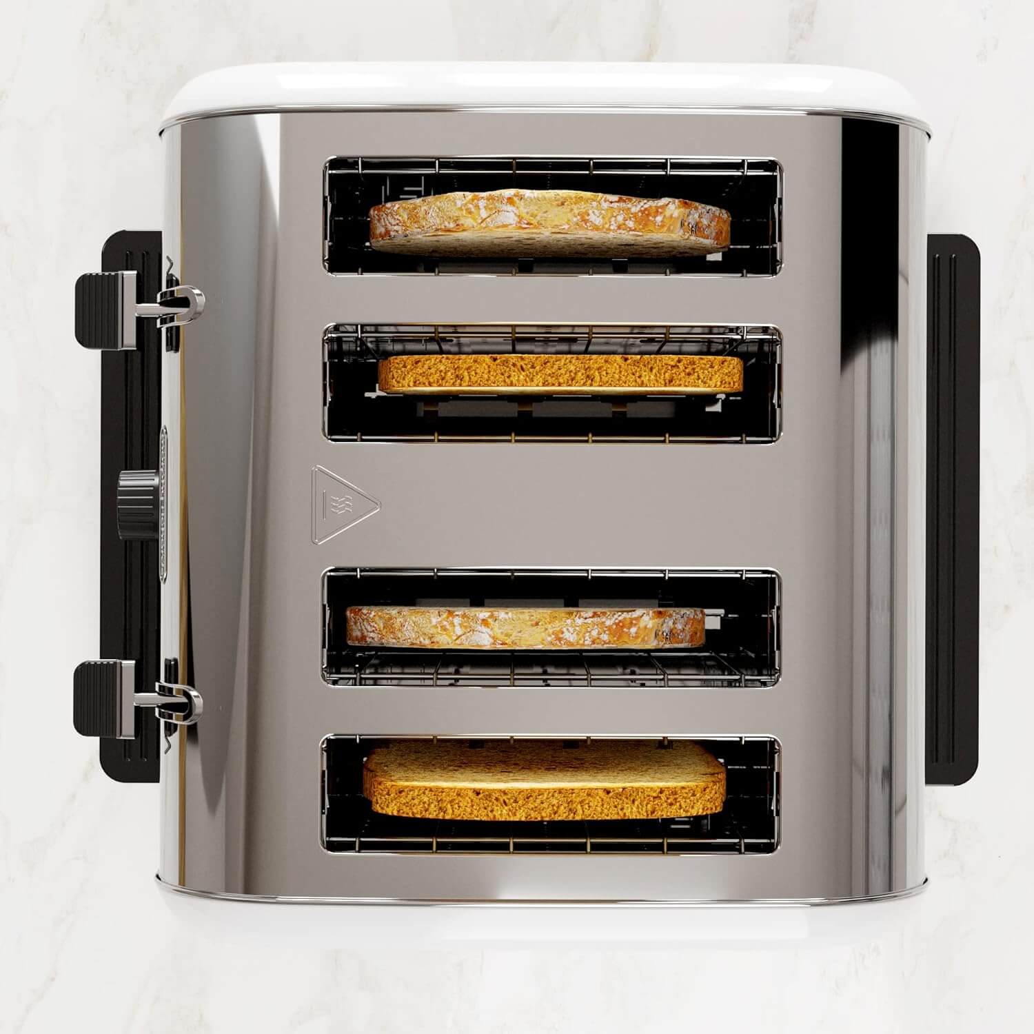 Morphy Richards 240332 Venture Retro 4 Slice Toaster White