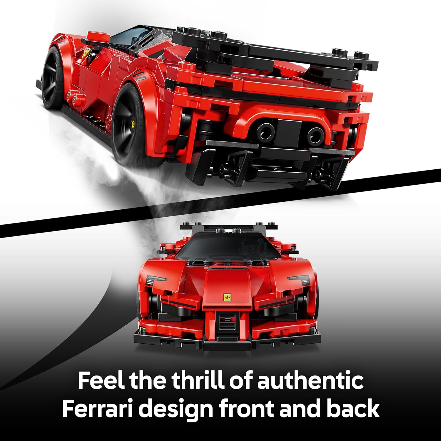 LEGO Speed Champions Ferrari SF90 XX Stradale Sports Car Toy - Model Kit w/a Collectible Driver Minifigure - Birthday Gift Idea for 9+ Year Old Boys & Motorsport Fans - 77254