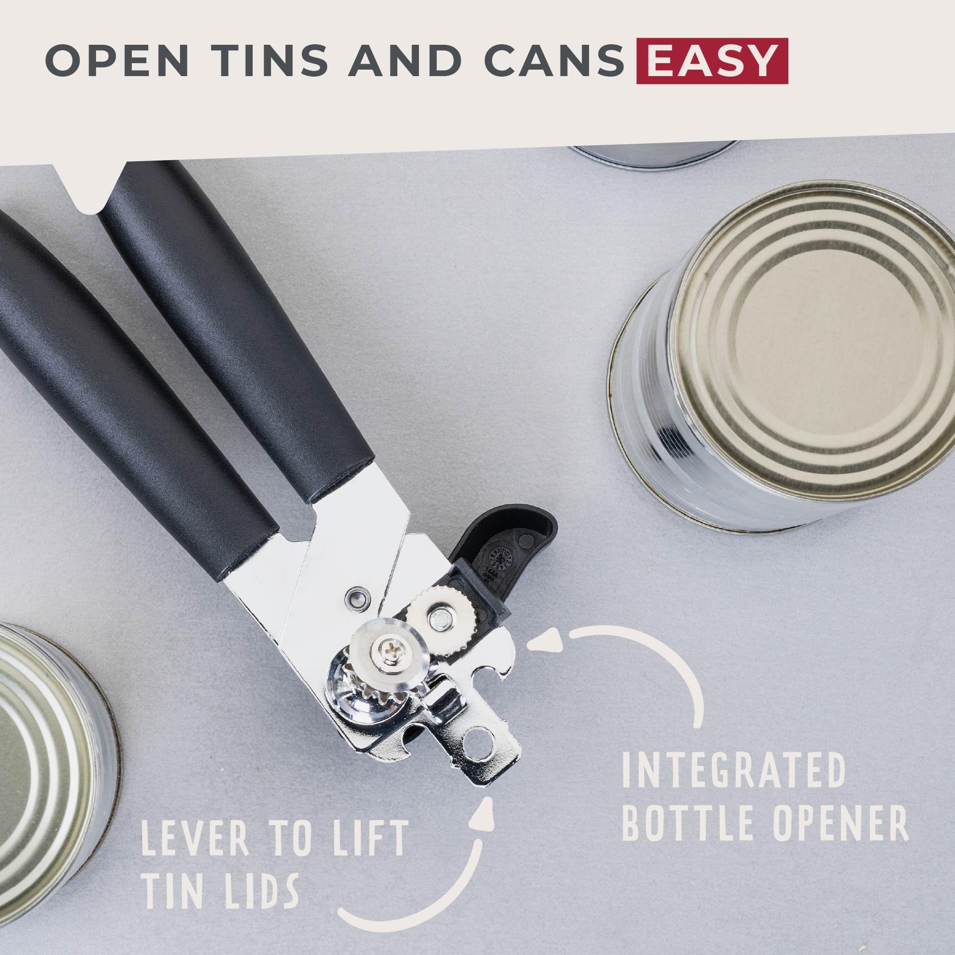 Fackelmann INITIAL Garlic Press, Multifunctional Garlic Crusher, Easy Clean, Strong Durable Garlic & Ginger Squeezer, Professional Kitchen Garlic Mincer, Stainless Steel with Plastic Handle 18cm